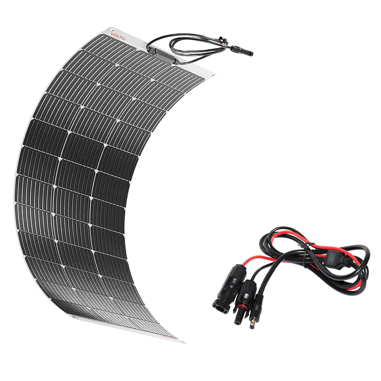 VoltX 100W Solar Panel Flexible + MC4 Connector Plug DC5521 Adapter Australia