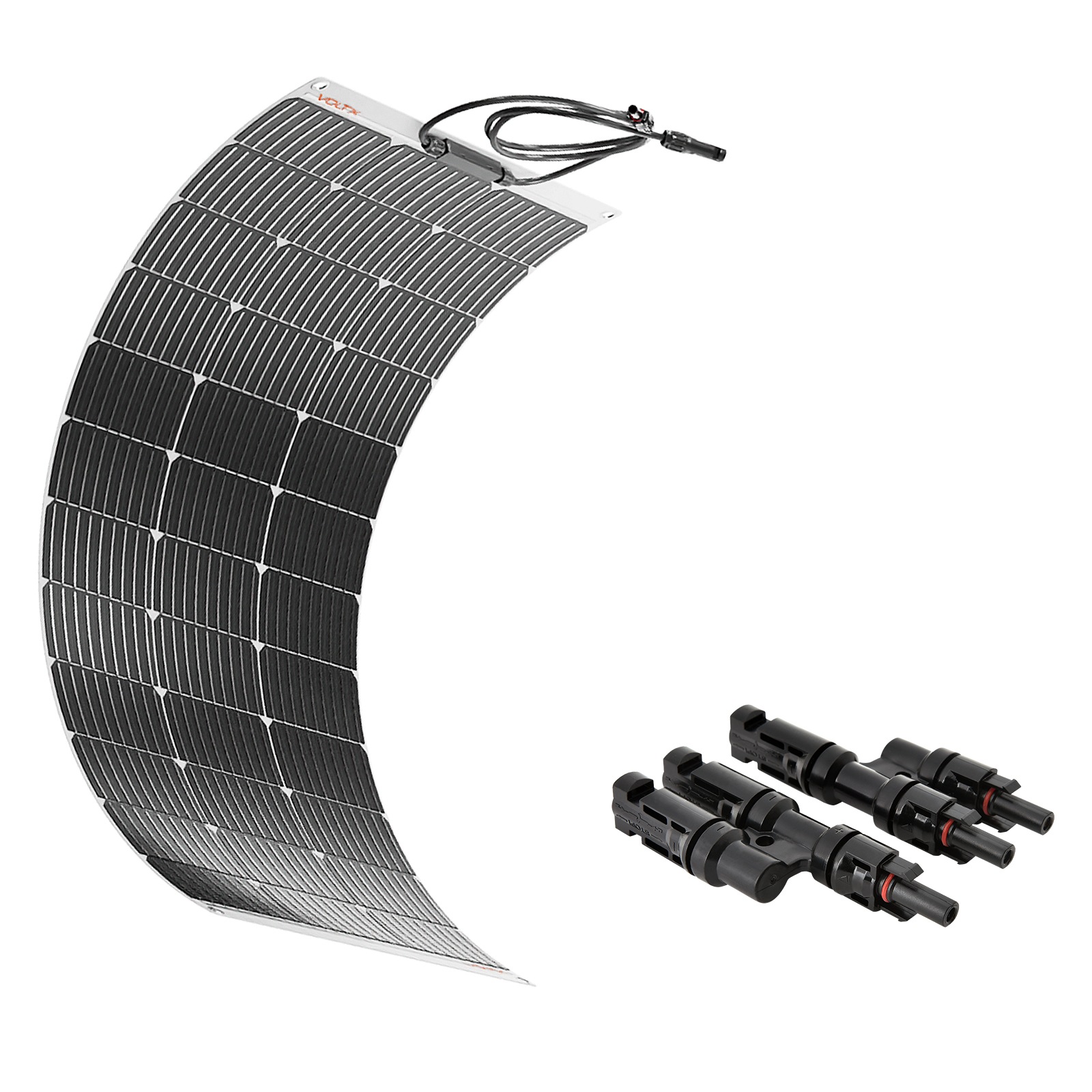 VoltX 100W Solar Panel Flexible + MC4 Y Branch Connector Australia