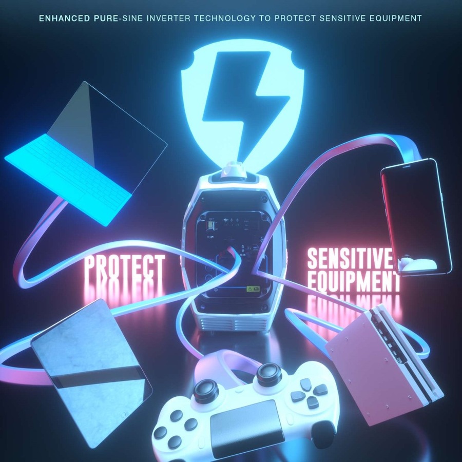 GENTRAX GPRO 2200 Inverter Generator - 2.2KW Max, 2.0KW Rated, Sine Wave, Petrol - Electric Start