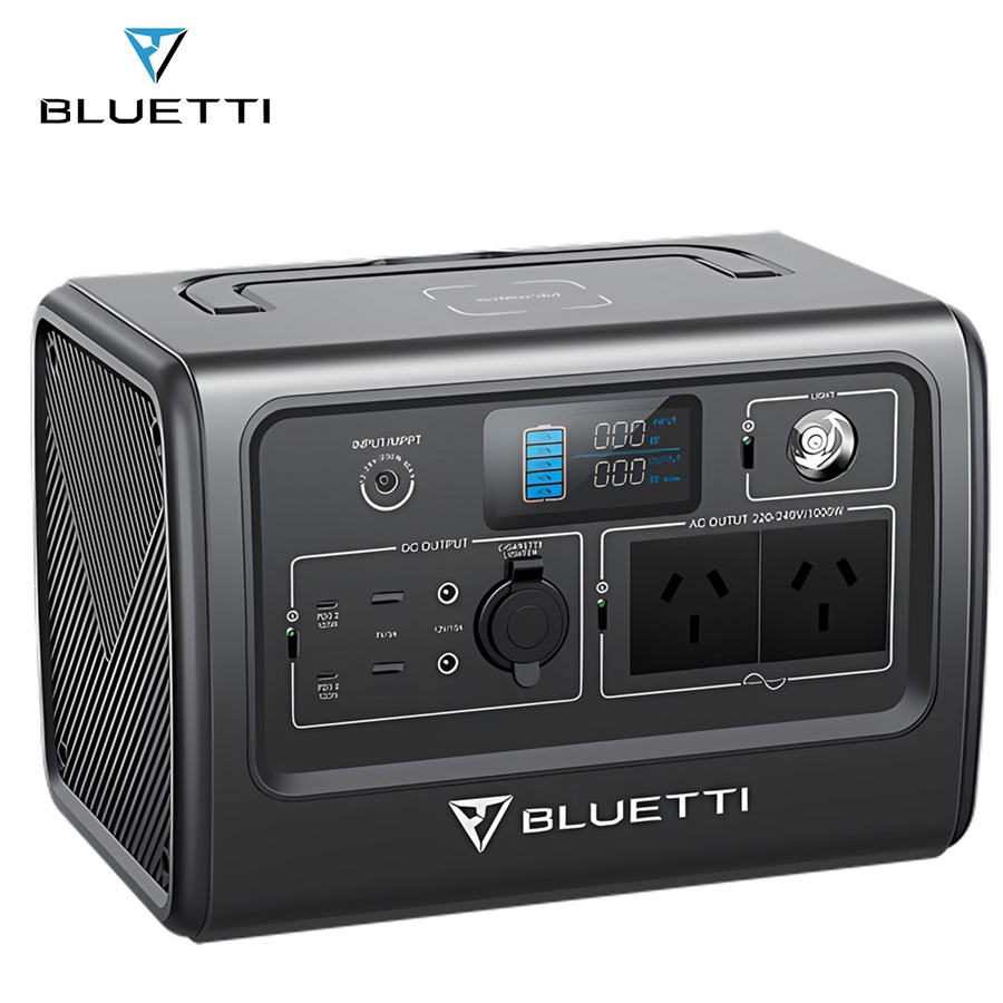 BLUETTI EB70 Portable Power Station, 1000W/716Wh LiFePO4 Battery, Support Wireless Charging, Solar Generator