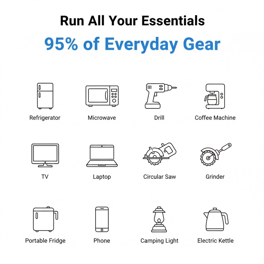 VoltX 2400W 2240Wh Power Station – Ideal for Emergency Backup & Outdoor Adventures