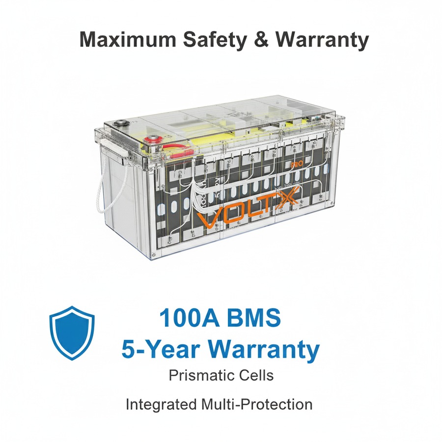 VoltX 48V 100Ah Lithium Battery + 1800W Power Station