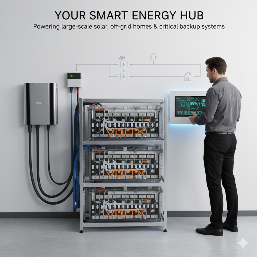 VoltX 48V 100Ah Lithium Battery + 1800W Power Station