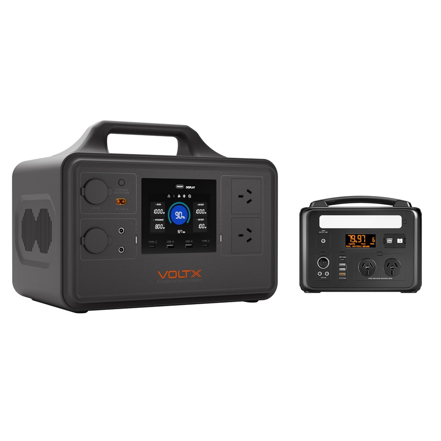 VoltX 1800W + 600W Portable Power Station Bundle – Solar Generator Kit for Home Backup, Camping, RV & Outdoor Emergency Power