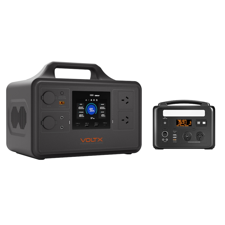 VoltX 1800W + 600W Portable Power Station Bundle – Solar Generator Kit for Home Backup, Camping, RV & Outdoor Emergency Power
