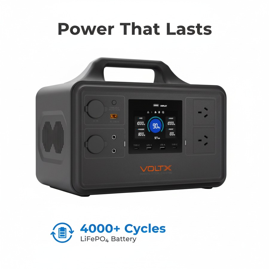 VoltX 1800W + 600W Portable Power Station Bundle – Solar Generator Kit for Home Backup, Camping, RV & Outdoor Emergency Power