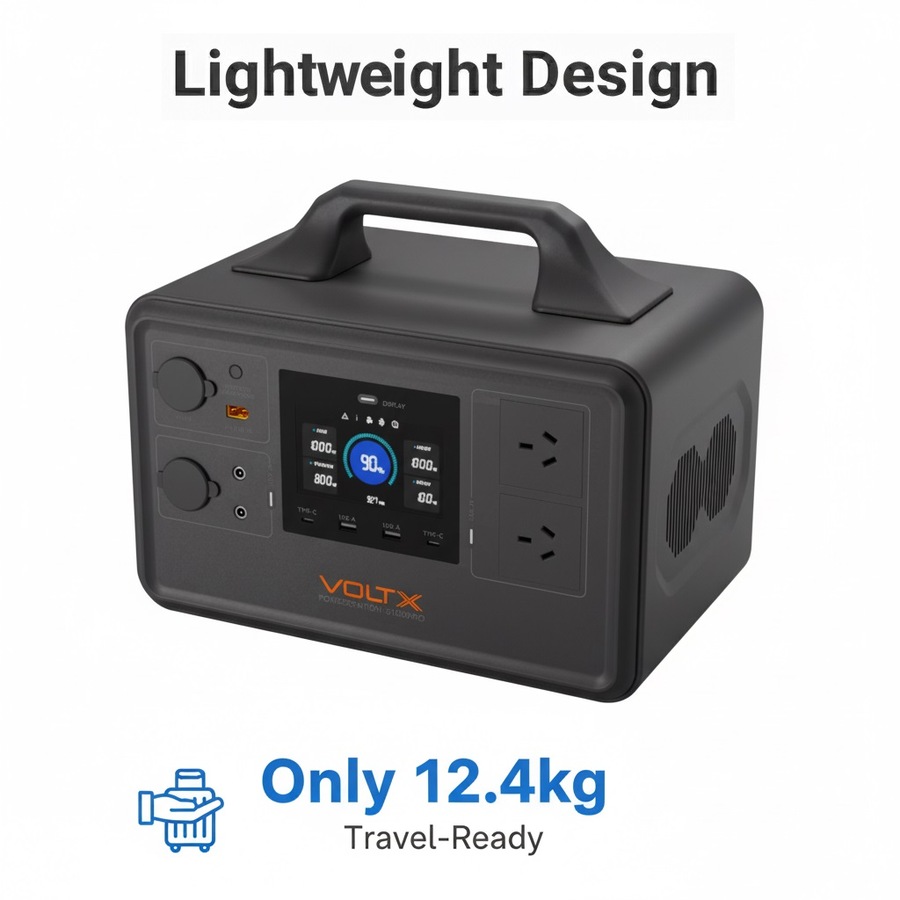 VoltX 1800W + 600W Portable Power Station Bundle – Solar Generator Kit for Home Backup, Camping, RV & Outdoor Emergency Power