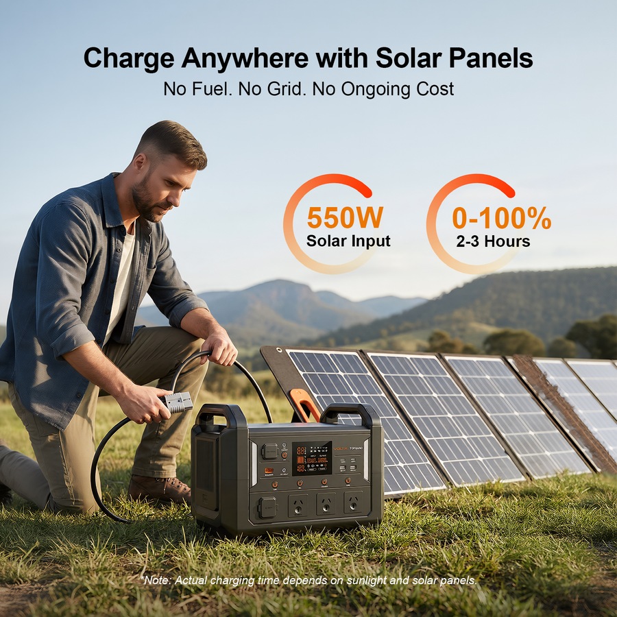 Buy VoltX V1200 Power Station 1200W Battery Backup 1152Wh Solar Generator  for Outdoor RV - Everyday Rewards Shop