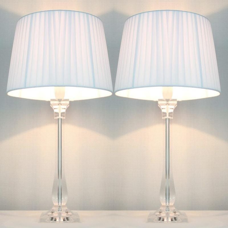 2x Classic Modern Bedside Lamps White Shades Buy Table Desk Lamps 2x Classic Modern Bedside Lamps White Shades Buy Table Desk Lamps
