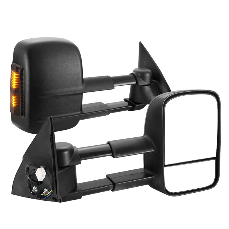 SAN HIMA Pair Extendable Towing Mirrors for Toyota Prado 150 Series