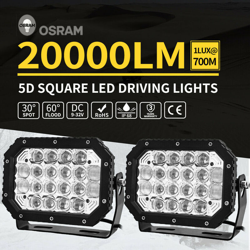 square spotlights 4x4