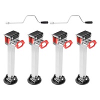 SAN HIMA 4x 740mm Drop Down Corner Steadies Stabilizer Legs Caravan Camper Trailer