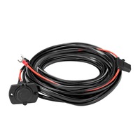 Atem Power 12V Fridge Wiring Kit 6M Cable DC Cig Socket Plug In-line Fuse 4WD