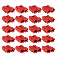 ATEM POWER 20Pcs Red Anderson Style Plug Connectors 50 AMP 6AWG DC Power Tool 12-24V