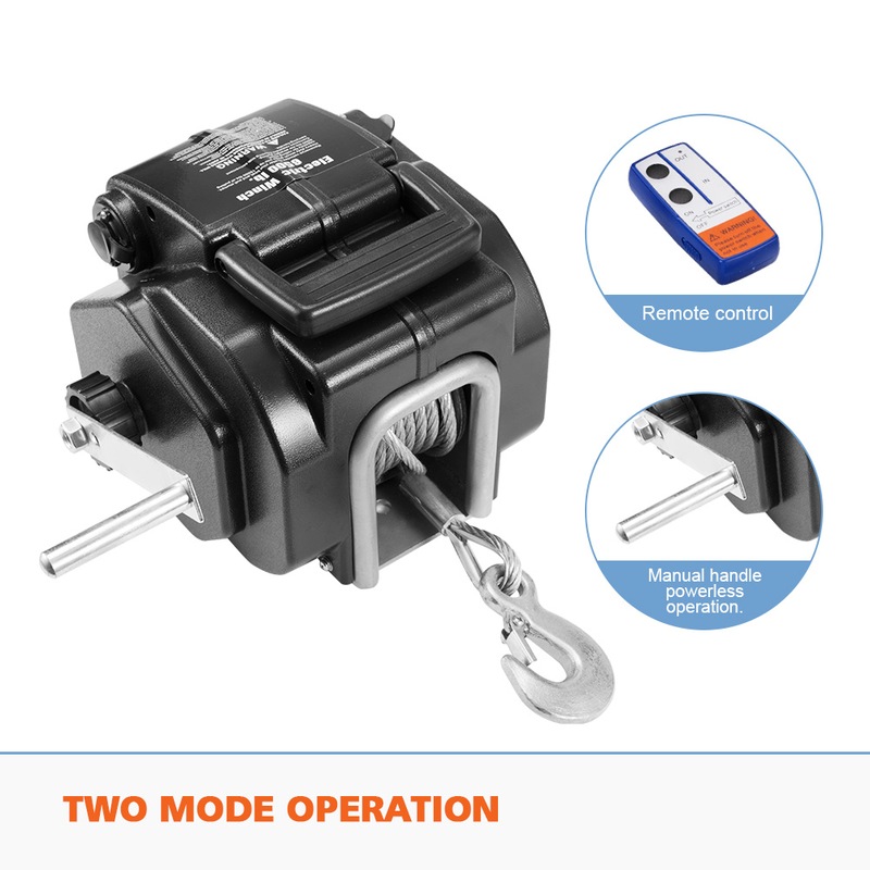 Buy FIERYRED 6500LBS 12V Electric Boat Winch Portable Detachable 3000KG ATV 4X4 4WD Ship Trailer