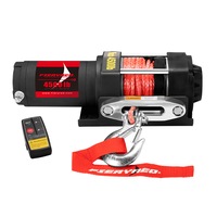 FIERYRED Electric Winch 4500LBS/2045kg 12V Synthetic Rope Wireless Remotes ATV UTV