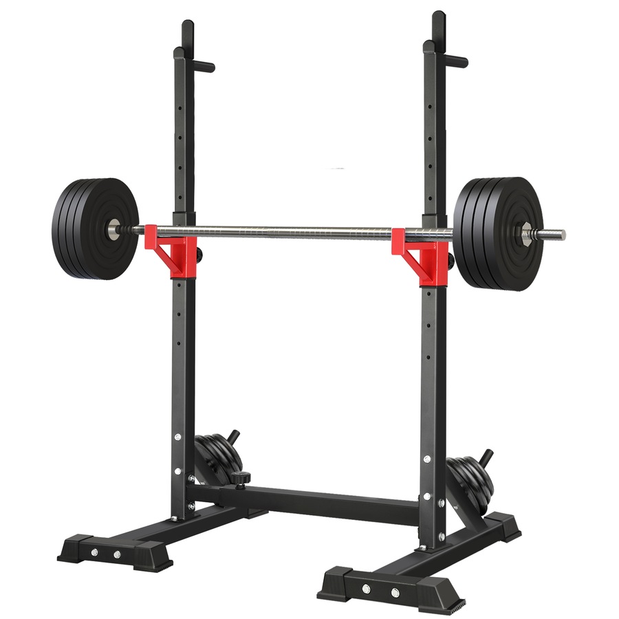 Buy Finex Squat Rack Adjustable Barbell Rack Weight Bench Press Barbell ...