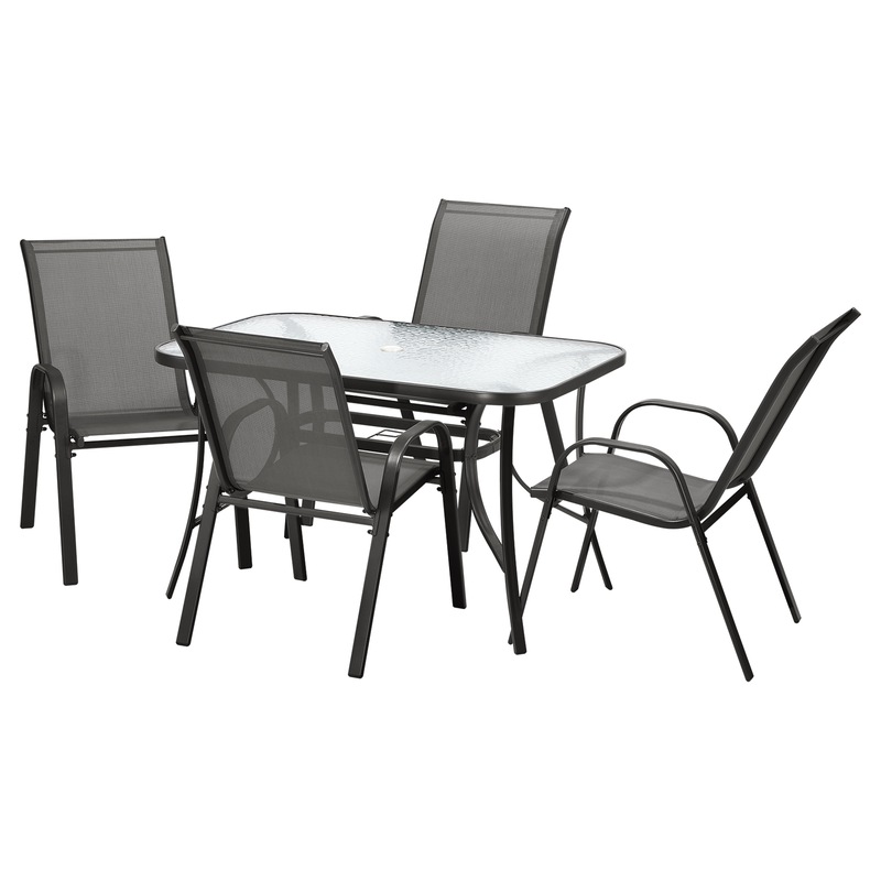 Buy Livsip 5PCS Outdoor Dining Setting 120cm Table Patio Furniture