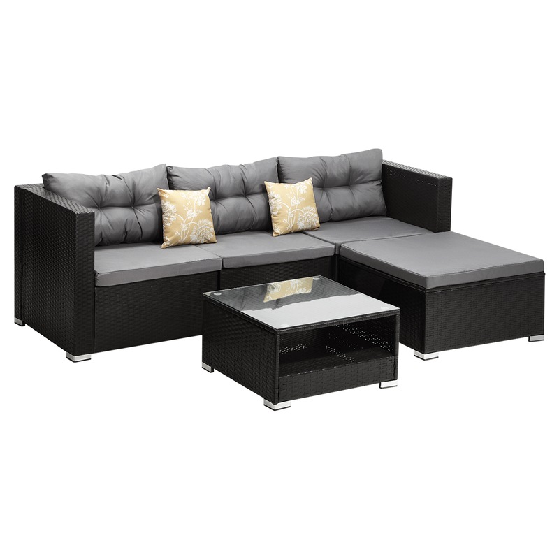 Buy Livsip Outdoor Sofa Set 4 Seater Corner Modular Lounge Setting