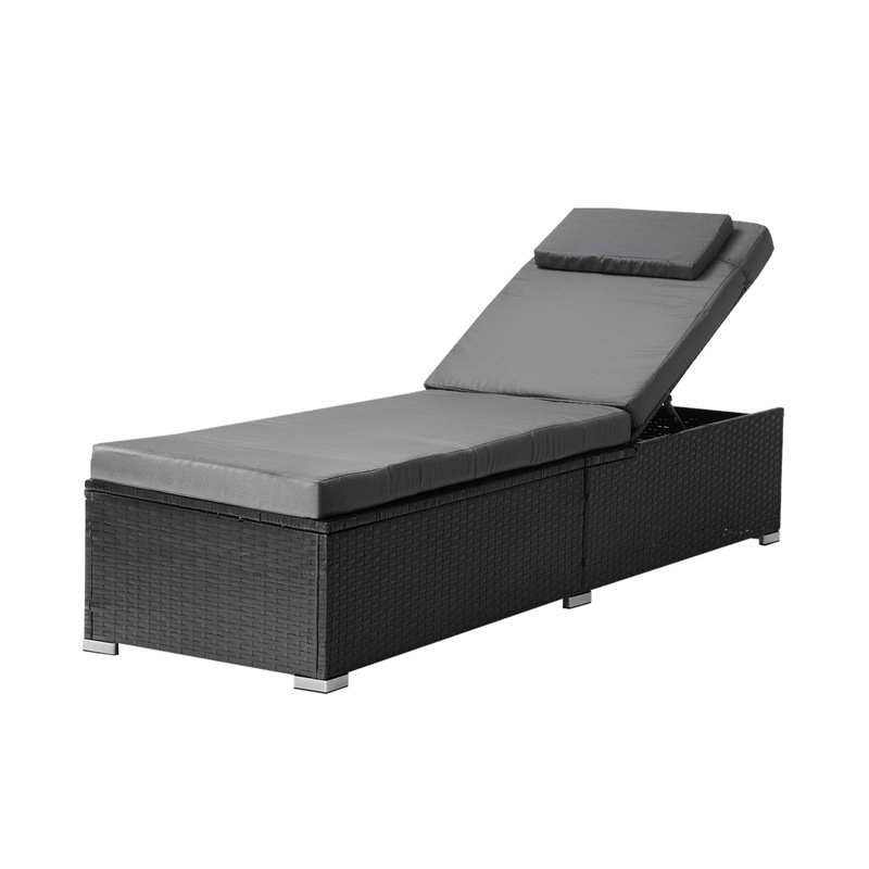 Buy Livsip Sun Lounge Wicker Lounger Patio Furniture Outdoor Setting