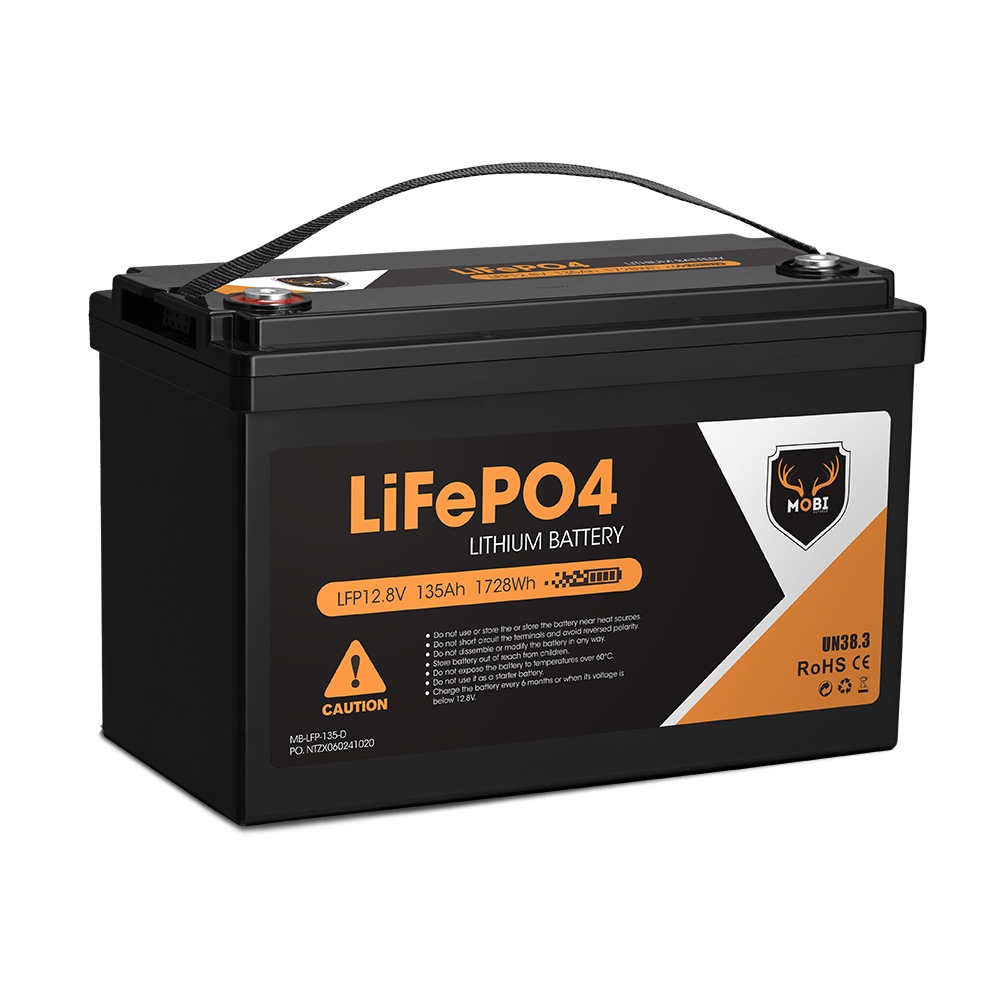 MOBI 135AH Lithium Battery 12V LiFePO4 Deep Cycle Unbranded Australia