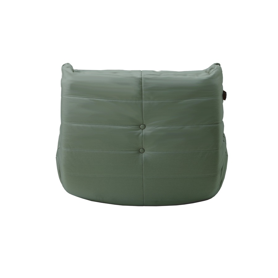 Oikiture 2X Floor Sofa Lounge Caterpillar Lazy Couch Single Chair Pouffe Green