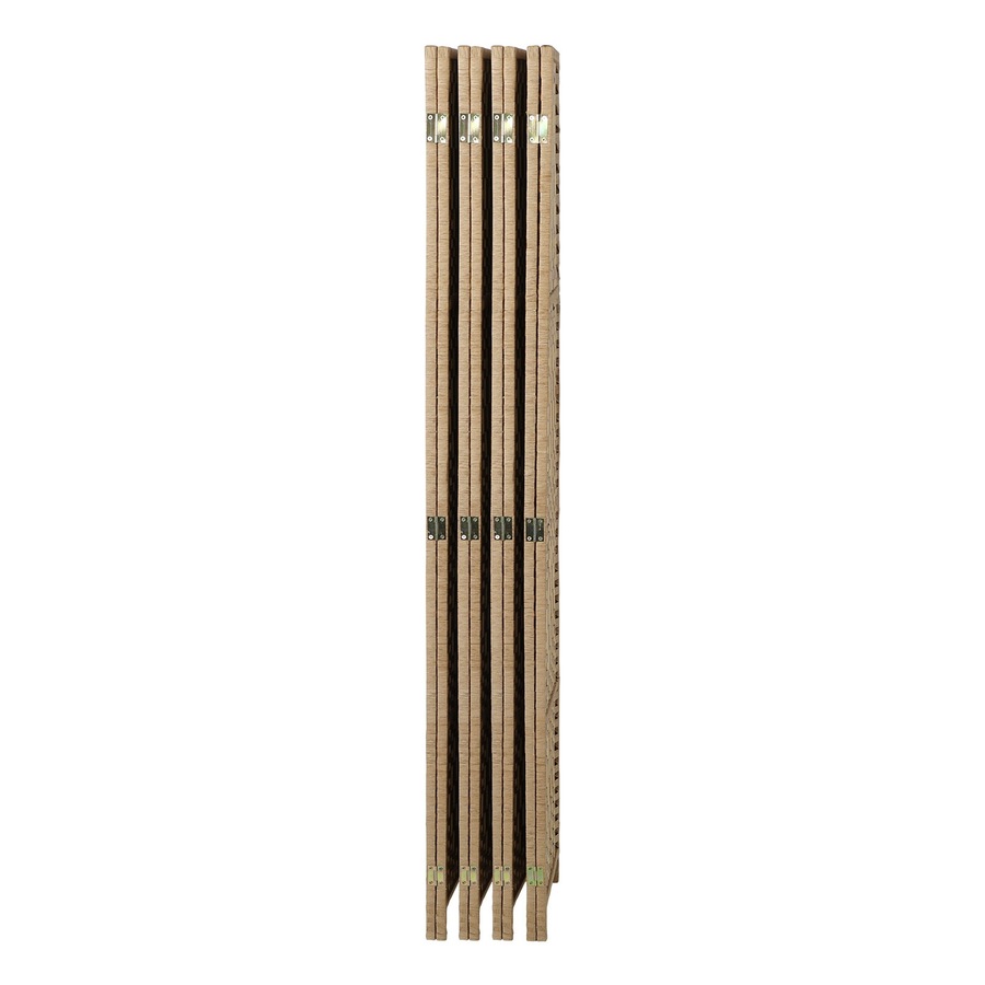 Buy Oikiture 8 Panel Room Divider Privacy Screen Dividers Woven Wood ...