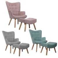 Oikiture Armchair Lounge Chair Armchairs Ottoman Accent Armchairs Sofa Chairs
