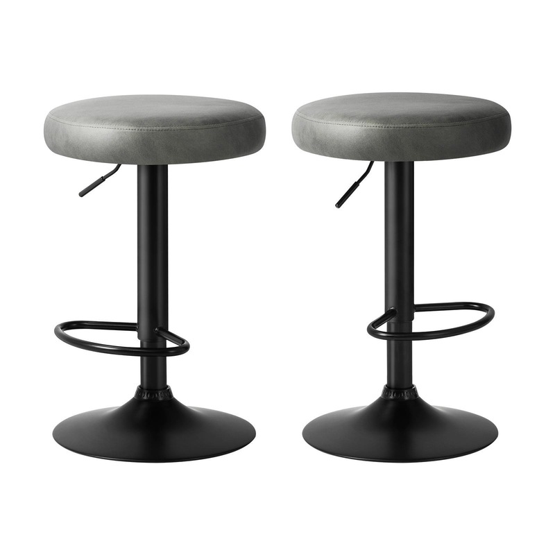 Buy Oikiture Bar Stools Kitchen Stools Gas Lift Dining Chairs PU