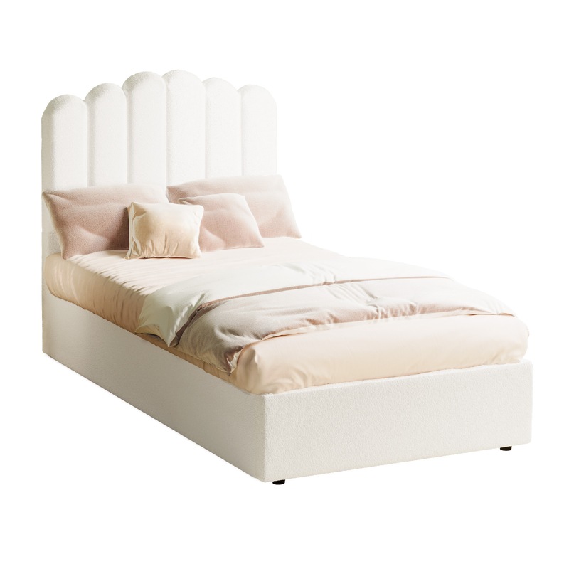 Buy Oikiture Bed Frame King Single Size Gas Lift Beds Platform Boucle