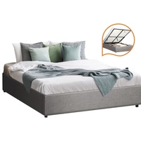 Oikiture Bed Frame Queen Size Gas Lift Base With Storage Mattress Base Platform