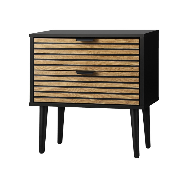 Buy Oikiture Bedside Table 2 Drawers Side Table Bedroom Furniture