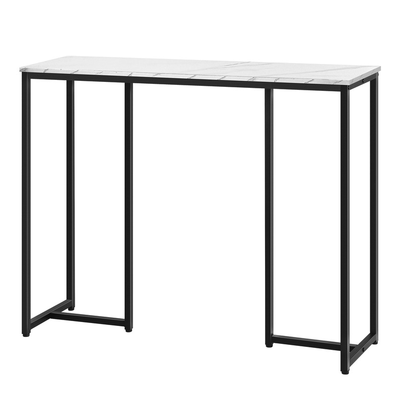 Buy Oikiture Console Table Hallway Entry Side Tables Marble Effect Hall