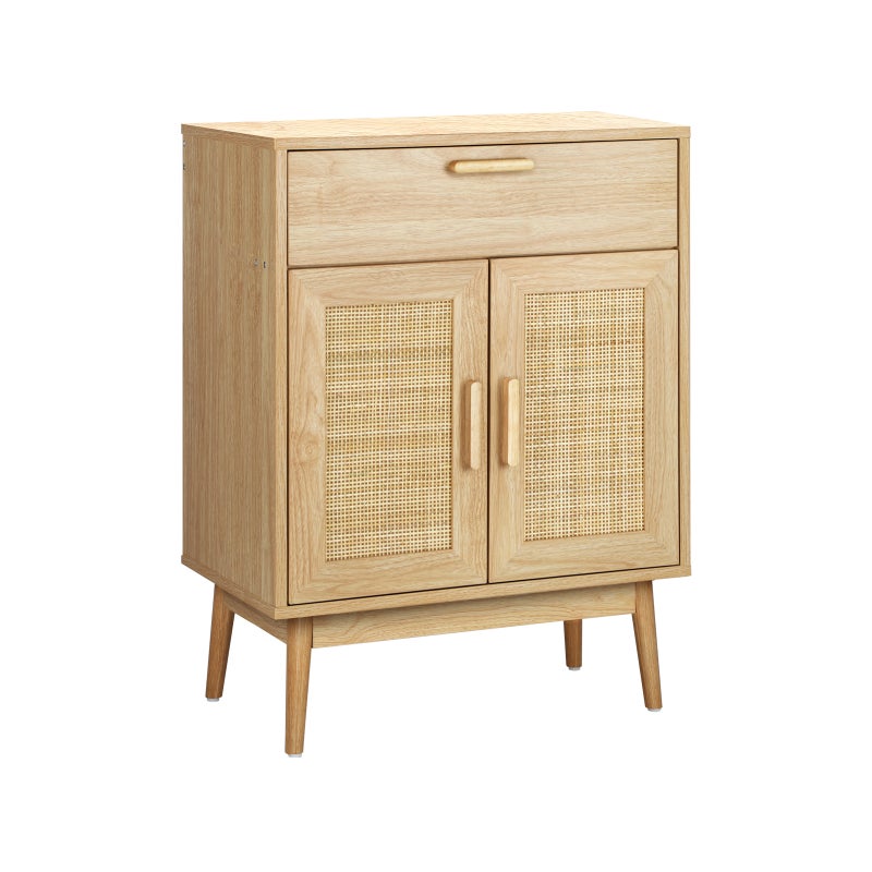 Buy Oikiture Sideboard Cabinet Buffet Rattan Furniture Cupboard Hallway ...