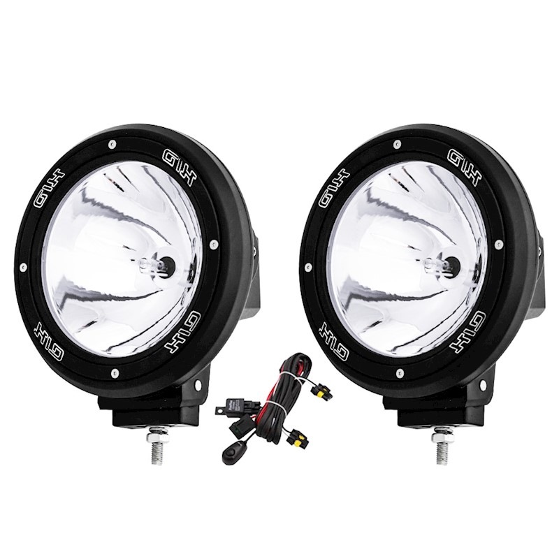 Pair 7inch 100W HID Driving Light Xenon Spotlight Offroad Work Lamp