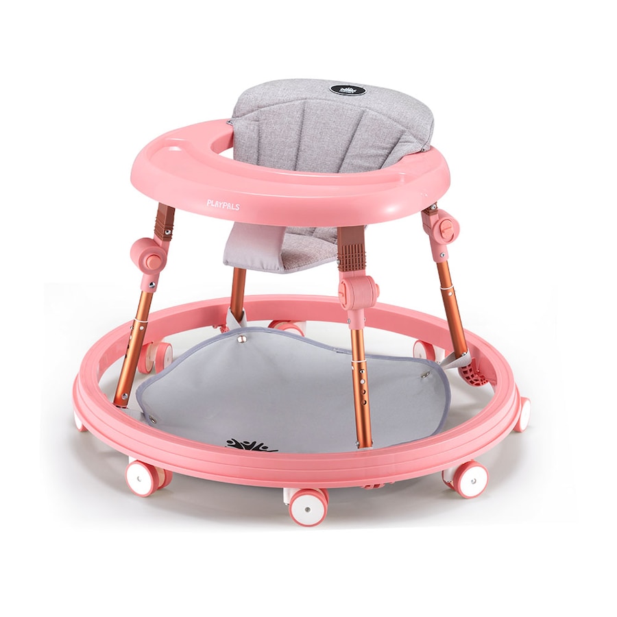 Playpals 3-IN-1 Baby Walker Adjustable Stroller Kids Ride On Toy Pink