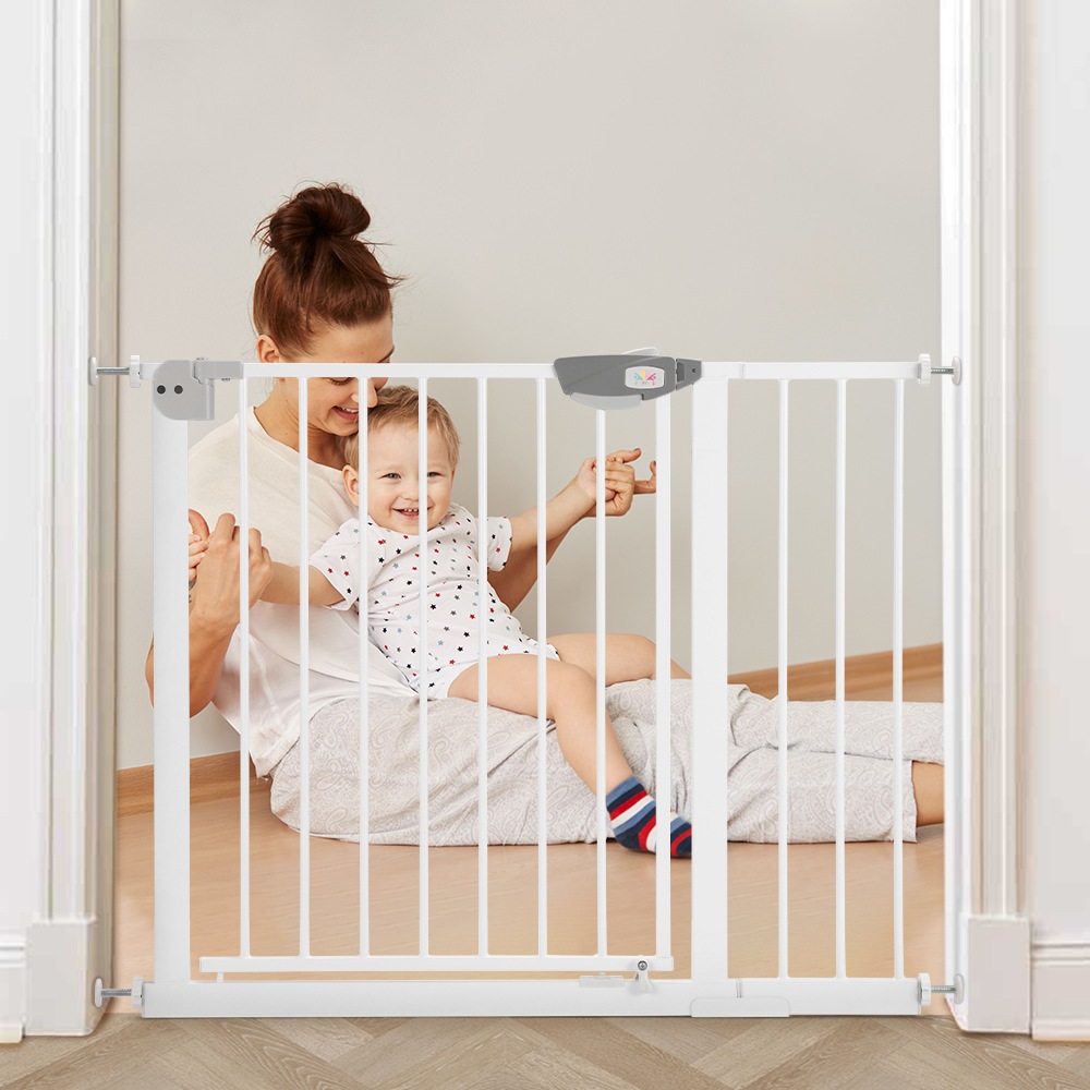 Playpals Adjustable Metal Baby Gate with Pressure Mount Fastening Large Australia