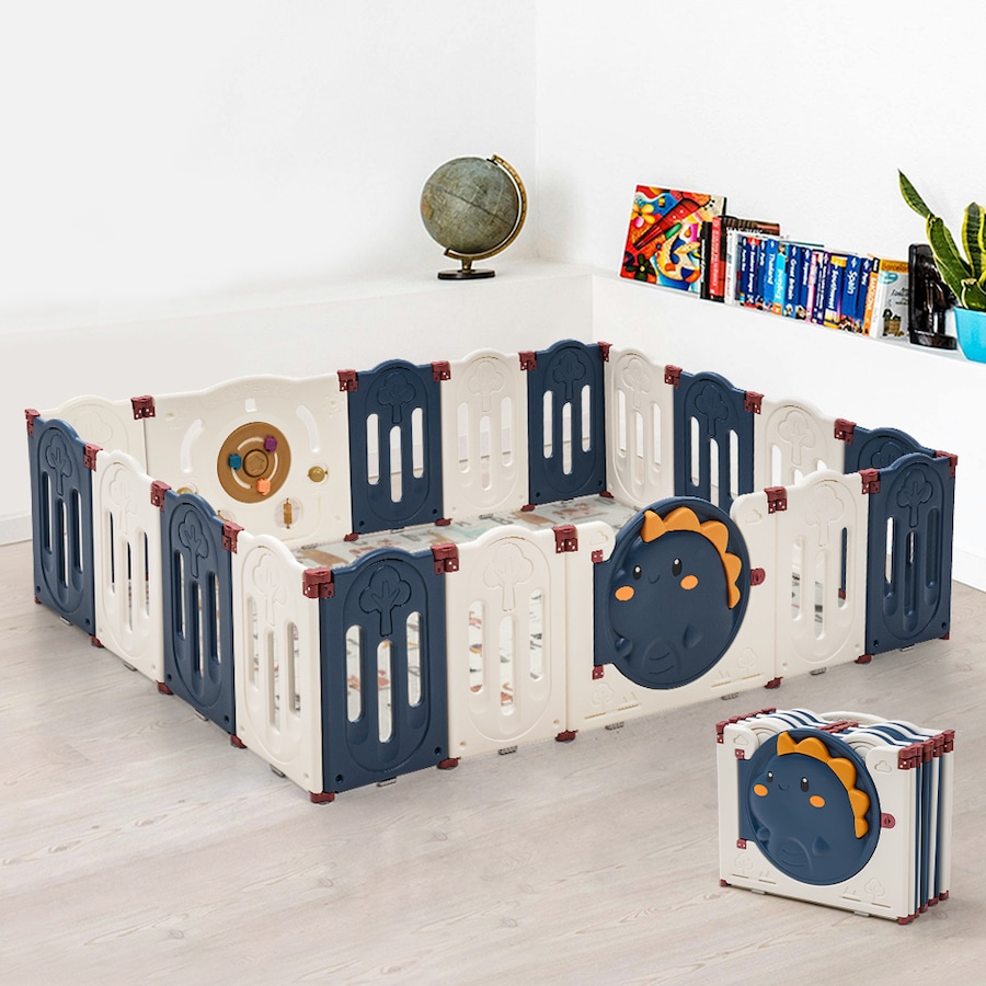 Playpals 18 panels Baby Playpen Kids Large Safety Gate Toddler Fence Child Play