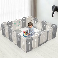 22 Panels Playpals Kids Playpen Baby Safety Gate Toddler Fence Child Play Game