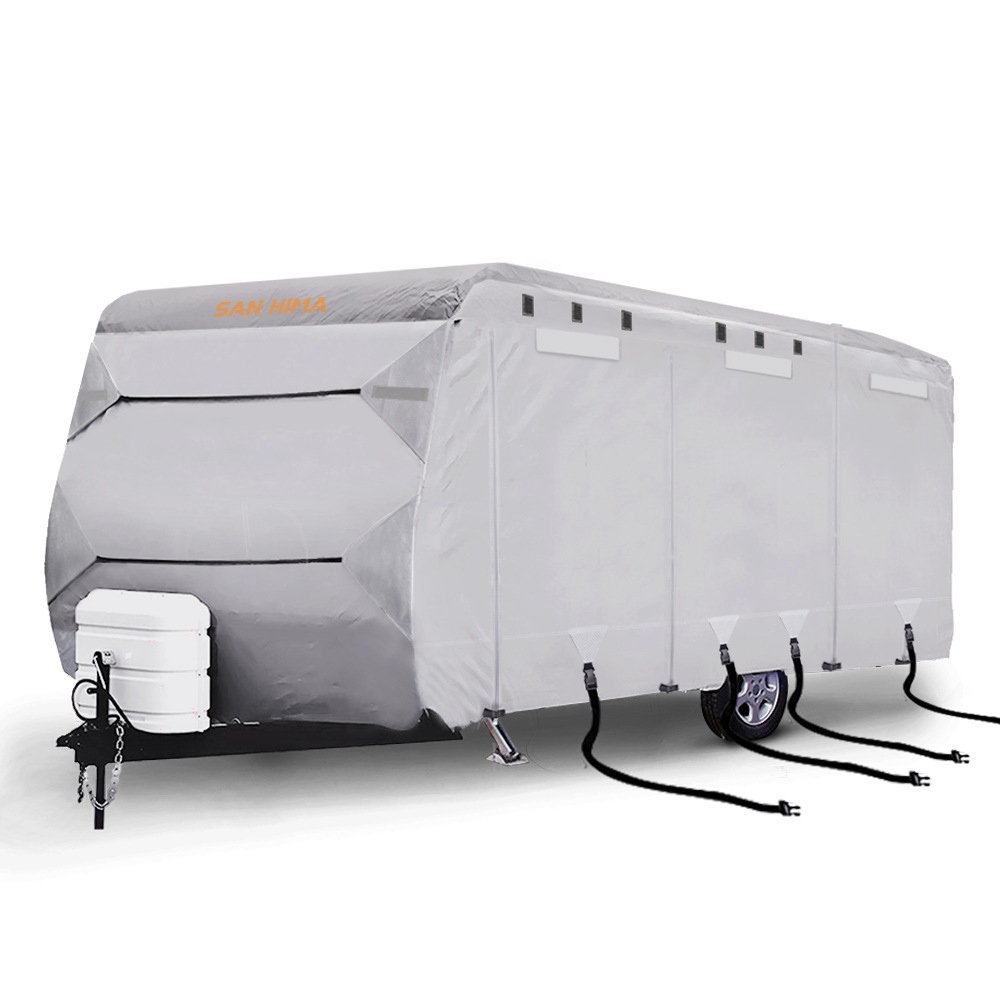 SAN HIMA 16-18ft Caravan Cover Campervan 4 Layer Heavy Duty UV Carry bag Covers
