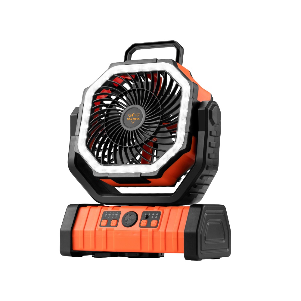 San Hima 20000mAh Portable Camping Fan Rechargeable Tent With LED Light