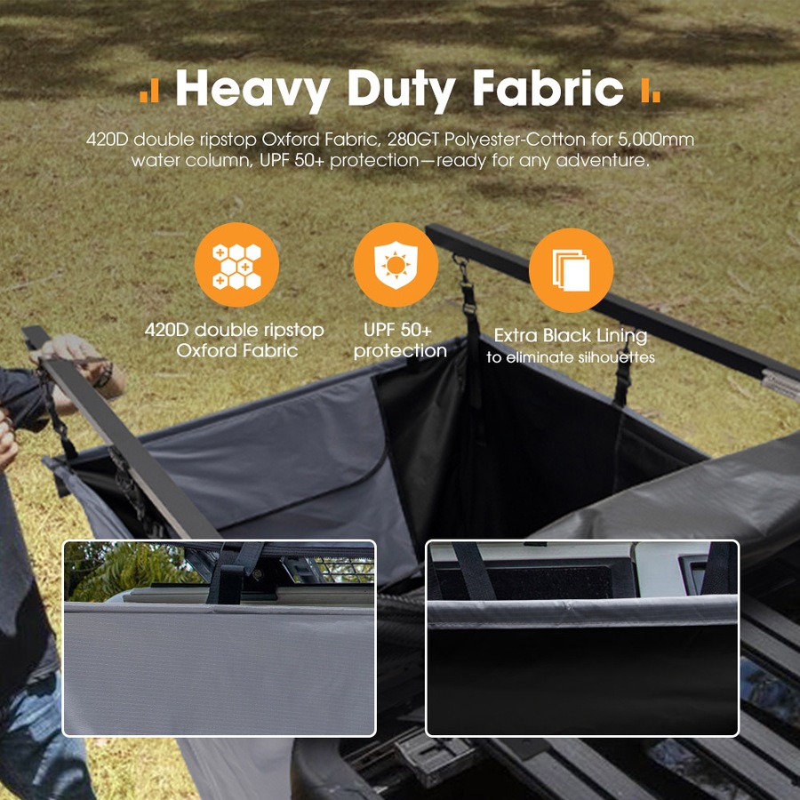 San Hima Camping Shower Tent Grey + Gas Hot Water Heater Black +Shower Tent Base