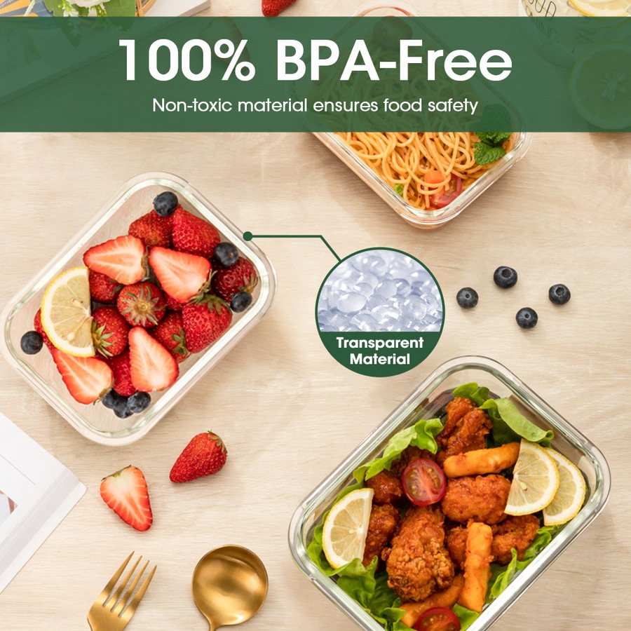 ZUNI 24 PCS Food Storage Containers BPA-Free Leak Proof with Labels & Pen