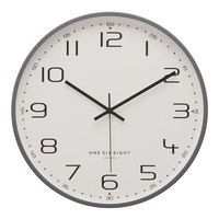 CARMEN Cool Grey 40cm Silent Wall Clock