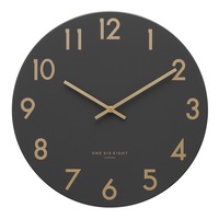 JONES Charcoal 60cm Silent Wall Clock