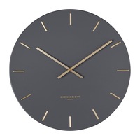 LUCA Charcoal 40cm Silent Wall Clock