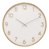 SCARLETT White 35cm Silent Wall Clock