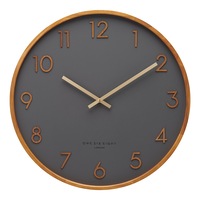 SCARLETT Charcoal 50cm Wall Clock