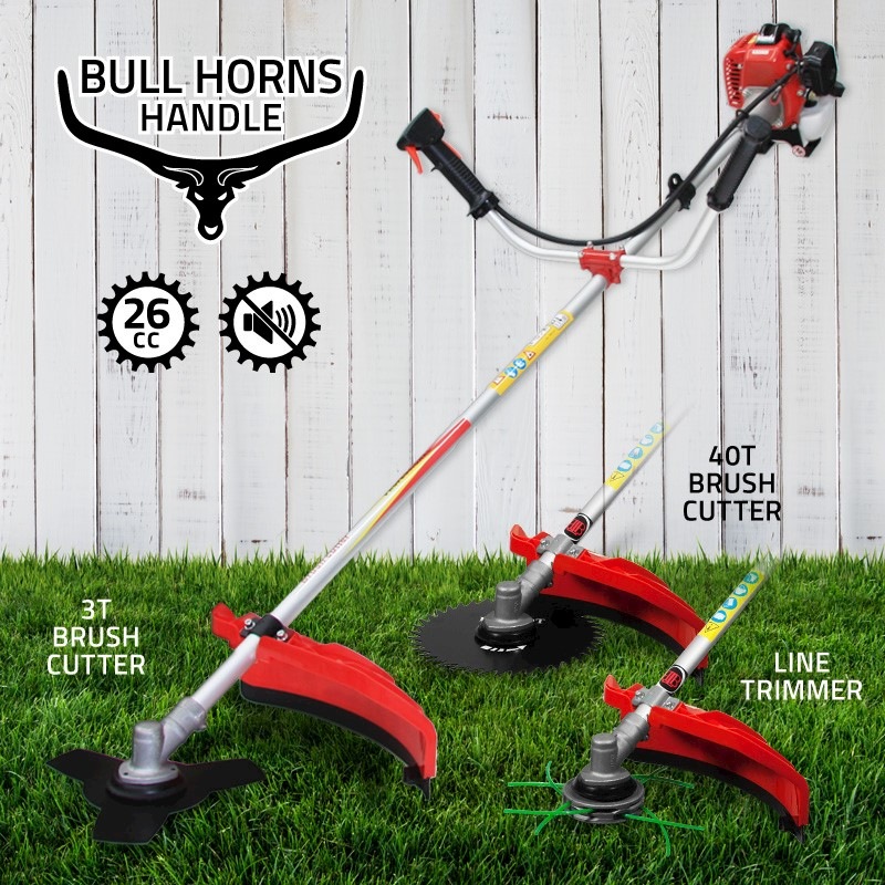 Buy BBT 26cc Brush Cutter Bull Horns - MyDeal