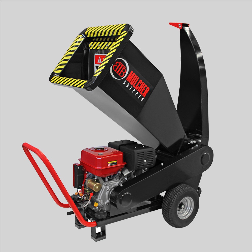 BBT 9000 Series 15/20hp Petrol 420cc Electric Start Garden Wood Chipper/Mulcher 